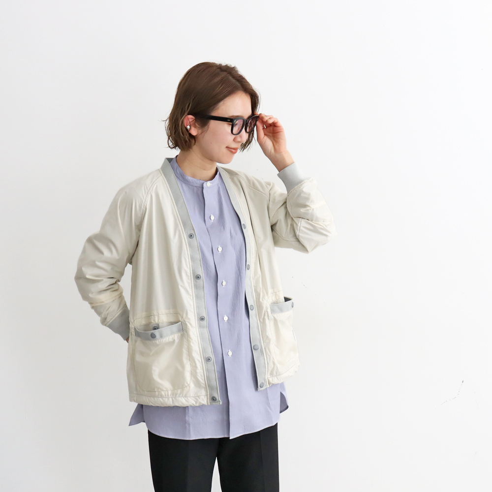 and wander(アンドワンダー) covered rip cardigan | STRATO BLOG