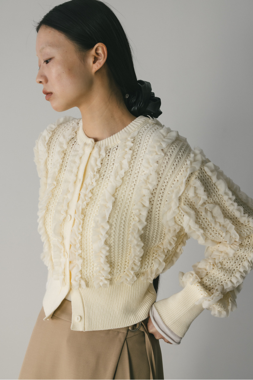 チュールフリルニットカーデ｜STYLEMIXER（スタイルミキサー）公式通販