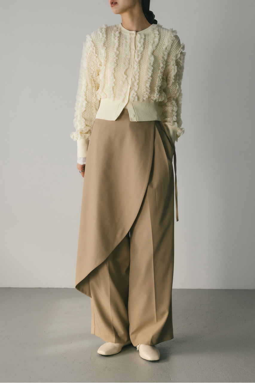 チュールフリルニットカーデ｜STYLEMIXER（スタイルミキサー）公式通販