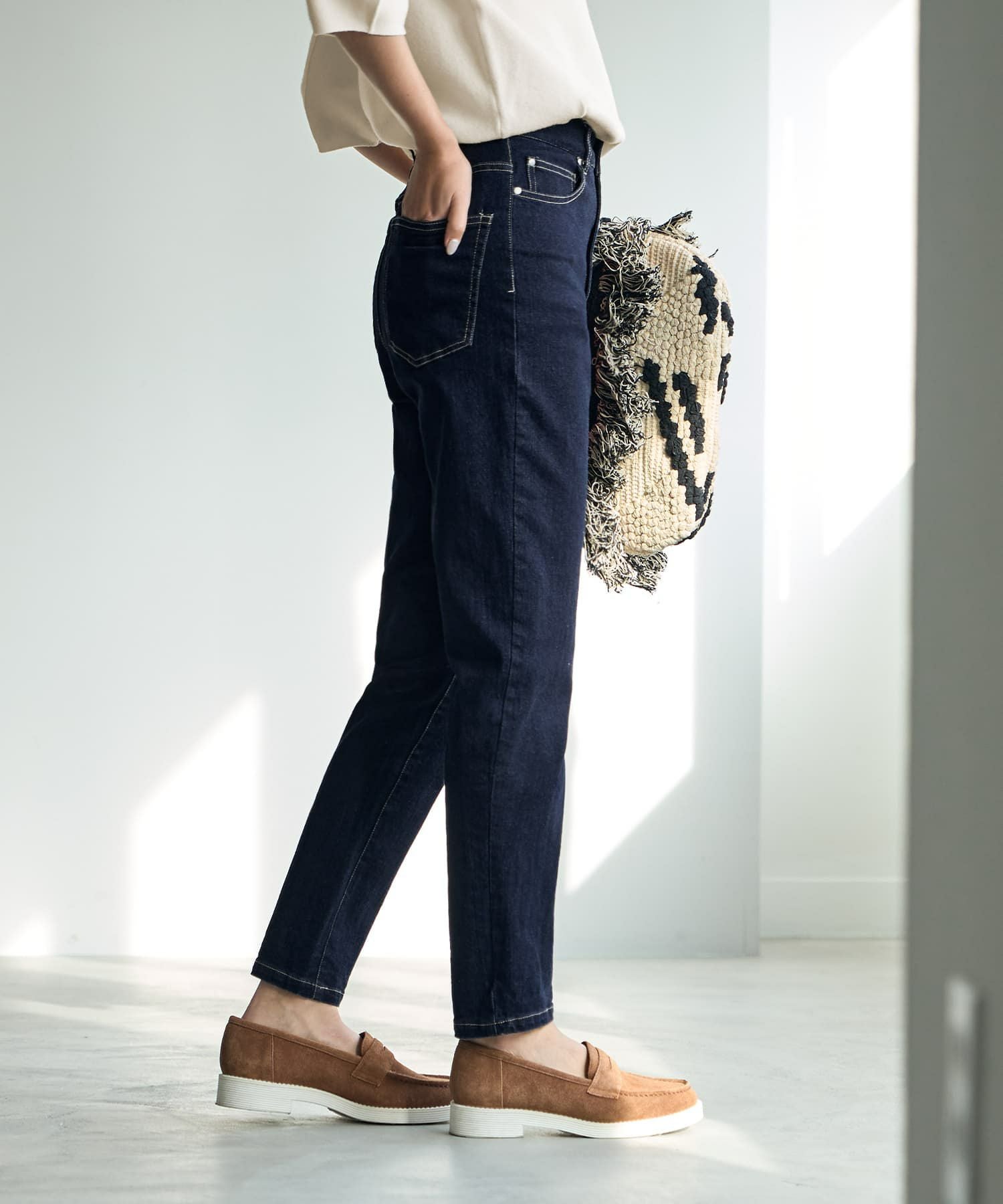 ネイビーフレンチデニム | おしゃれな大人レディースファッション通販