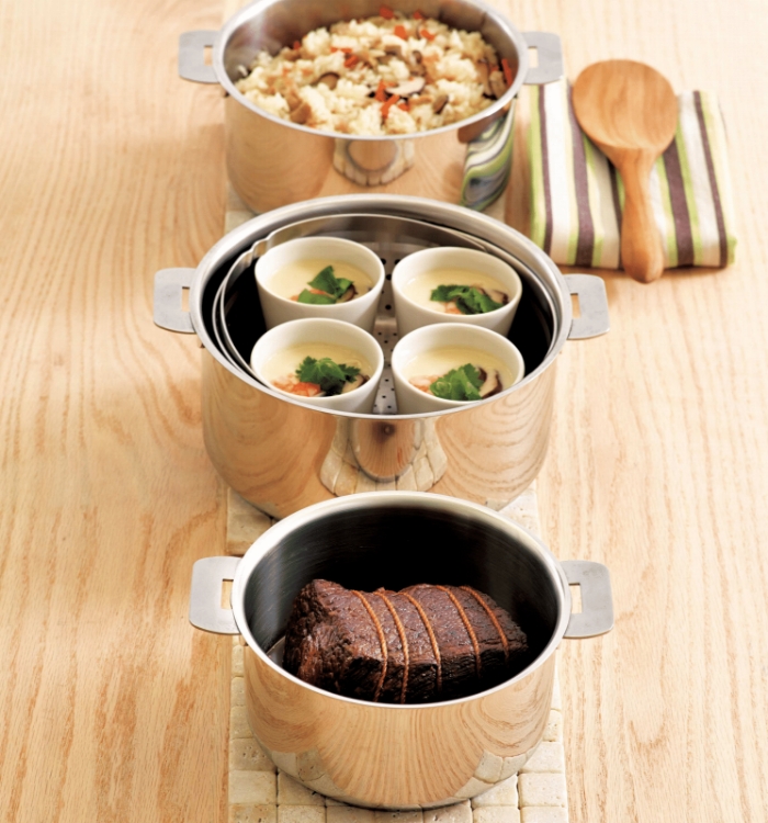 CRISTEL/グラフィット 深鍋 24cm -収納性抜群！ハンドル着脱式の