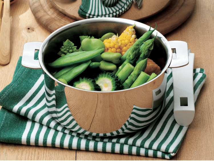 CRISTEL/グラフィット 深鍋 14cm -収納性抜群！ハンドル着脱式の