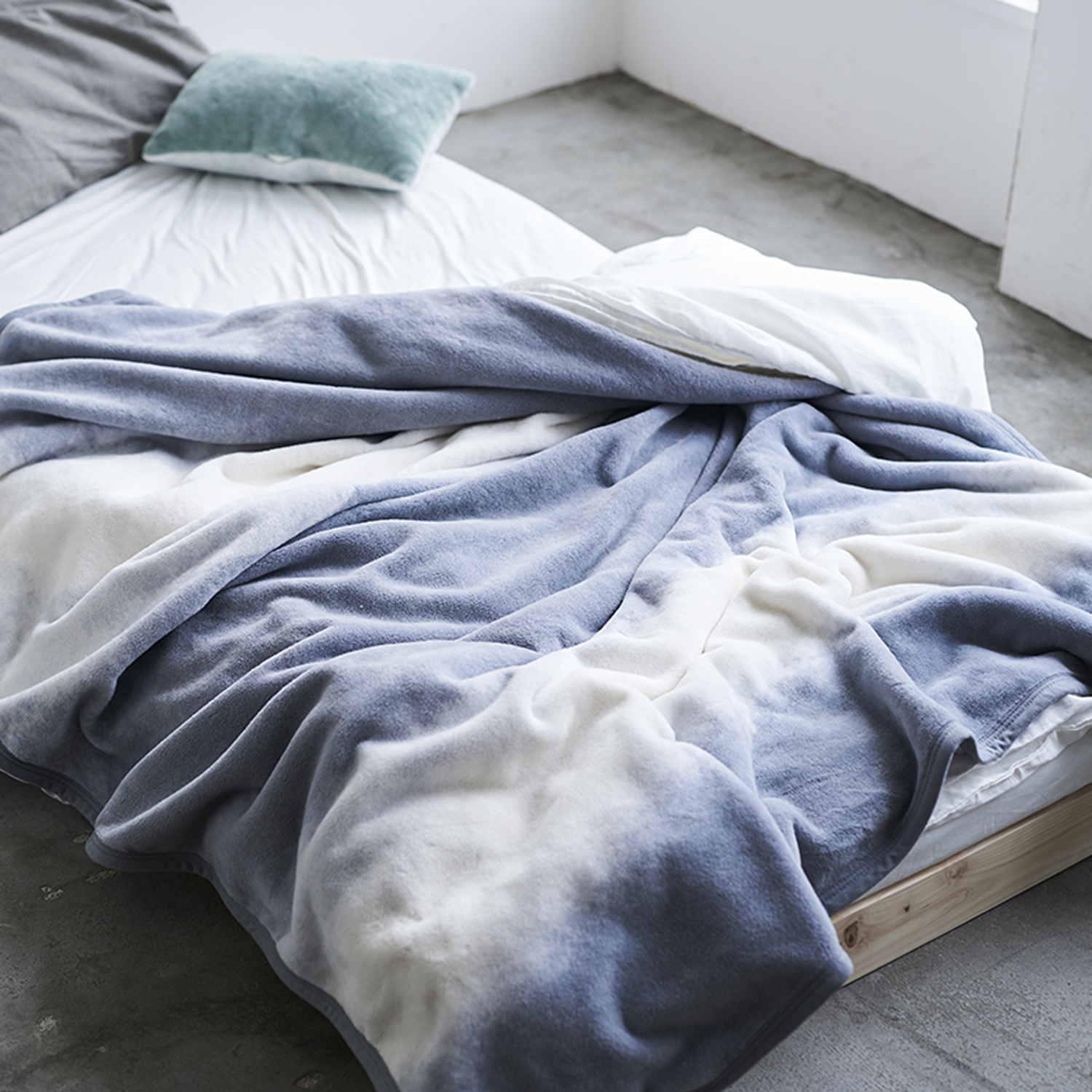 LOOM＆SPOOL/FLOOD OF LIGHT コットンニューマイヤー毛布 シングル