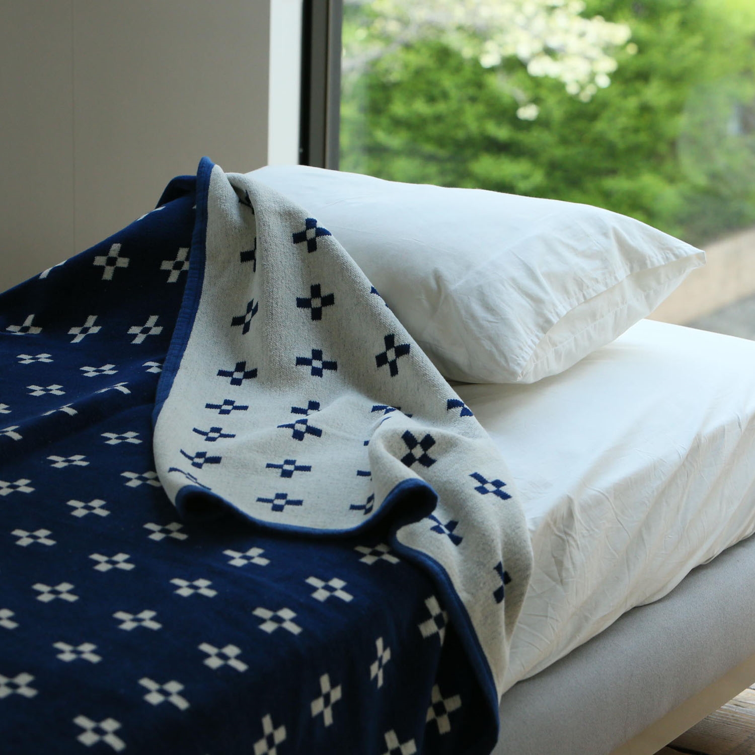 KLIPPAN/シュニールコットン シングルブランケット -やわらかいのに