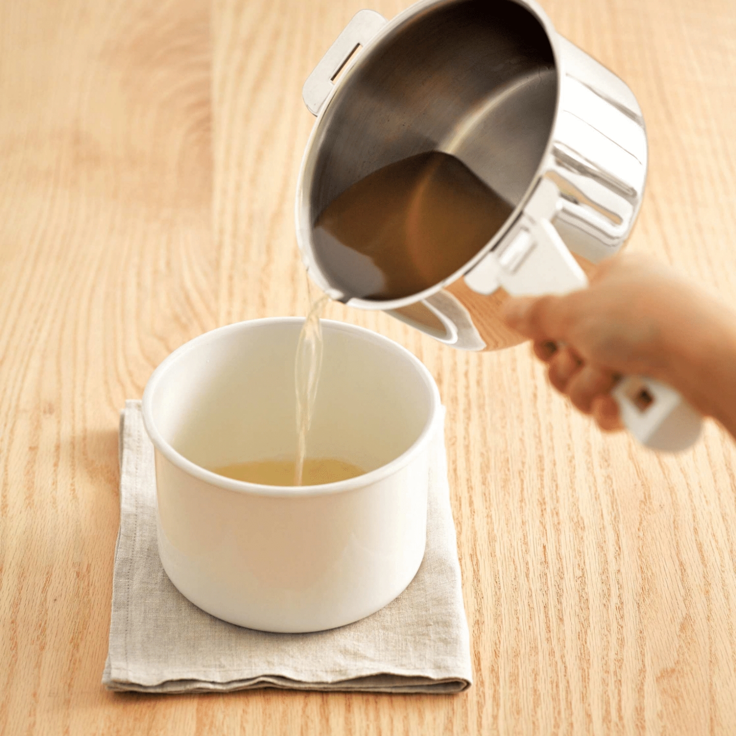 CRISTEL/グラフィット 深鍋 16cm -収納性抜群！ハンドル着脱式の