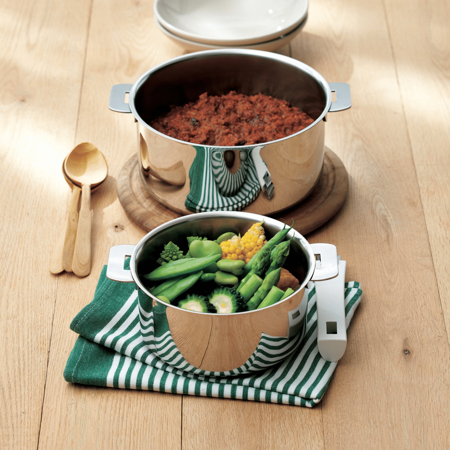 CRISTEL/グラフィット 深鍋 16cm -収納性抜群！ハンドル着脱式の