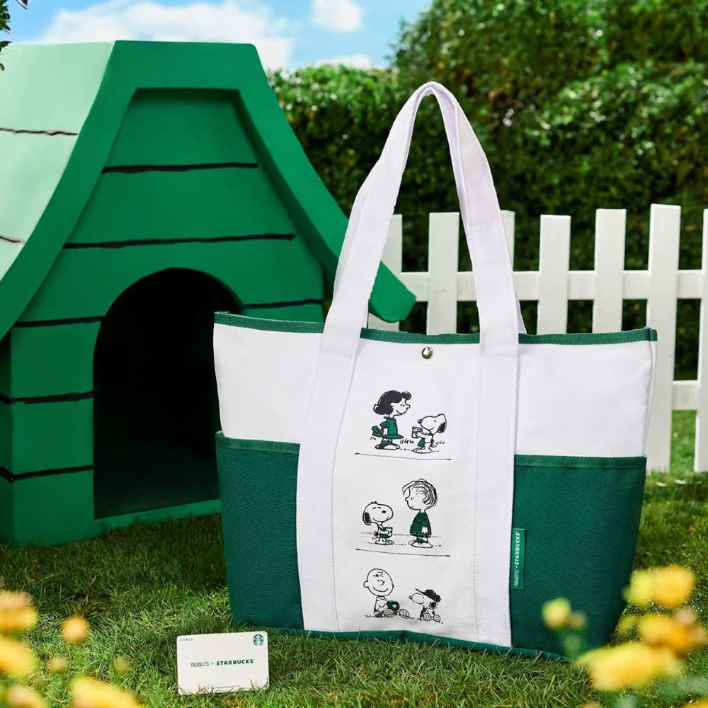 STARBUCKS＋ PEANUTSコラボ 中国限定トートバッグ SNOOPY スヌーピー