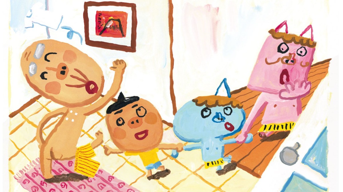 人気絵本作家 長谷川義史 個展作品 ブリキ絵 希少