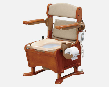 家具調トイレ座楽アウポットひじ掛けはね上げ(生産終了)｜排泄用品