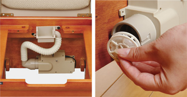 家具調トイレ座楽アウポットひじ掛け昇降(生産終了)｜排泄用品｜介護