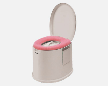 ポータブルトイレ＜座楽＞ポケット付デラックス(生産終了)｜排泄用品