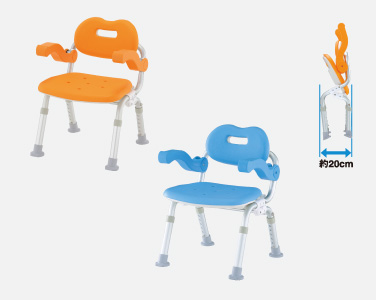 シャワーチェア 背もたれ・ひじかけ付きタイプ(生産終了)｜入浴用品