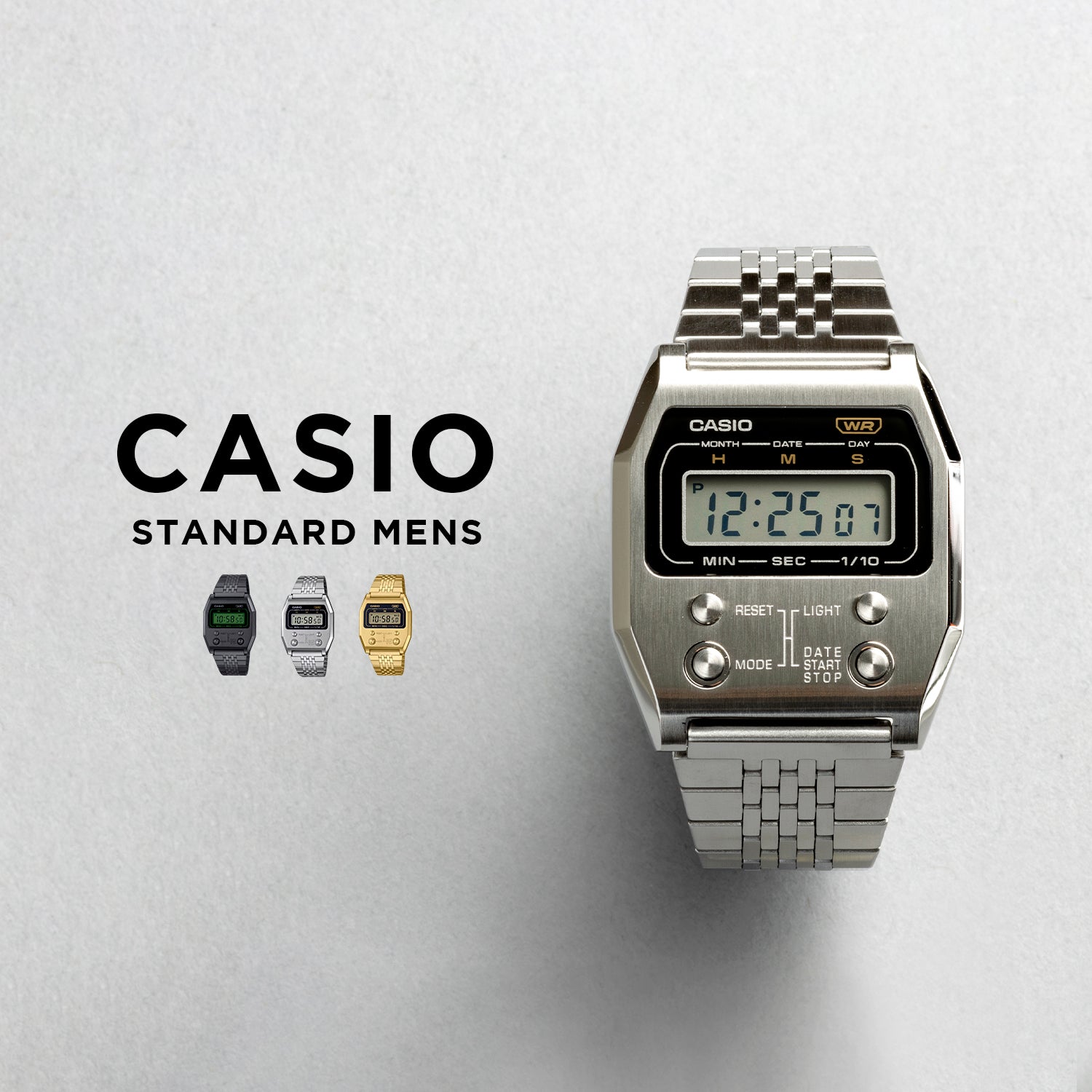 CASIO カシオ A1100 メンズ 腕時計 日常生活用防水 10年保証