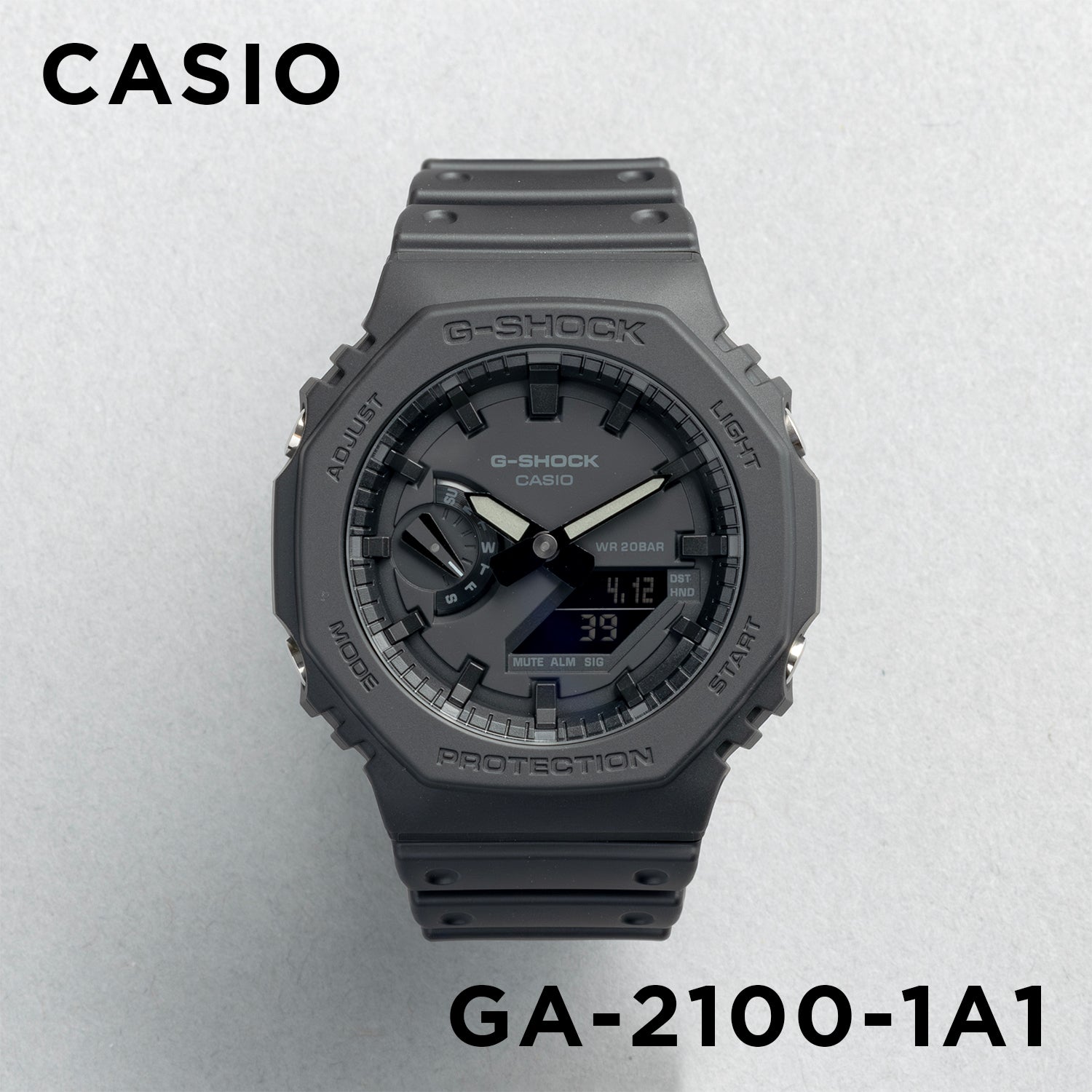 CASIO カシオ GA-2100RC-1A メンズ 腕時計 20気圧防水 10年保証