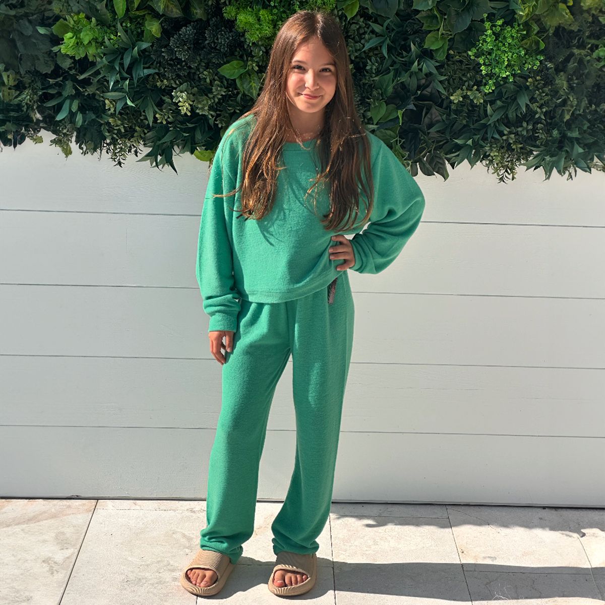 Cuddle Soft Straight Leg Pant | Gucci Green – Sunday Best