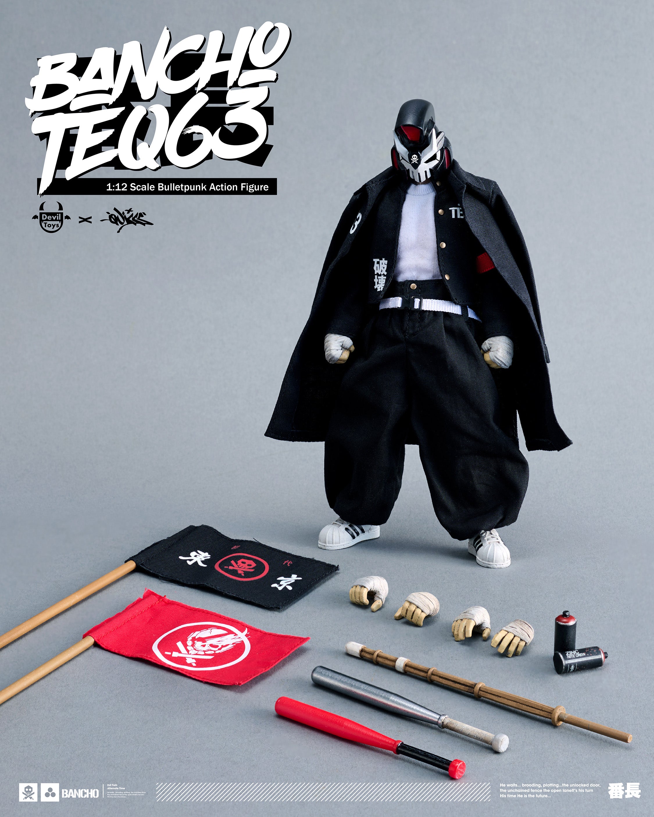 Devil Toys x Quiccs 1:12 Bancho TEQ63 Bulletpunk Action Figure