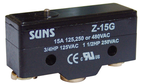 SUNS International Z-15GD Plunger 15A Micro Switch – Industrial Direct