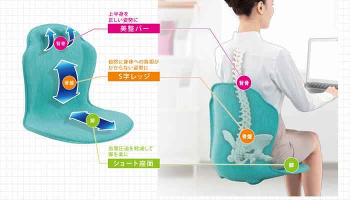 ピップの新たな挑戦！座るだけで正しい姿勢に導き、身体への負担を軽減