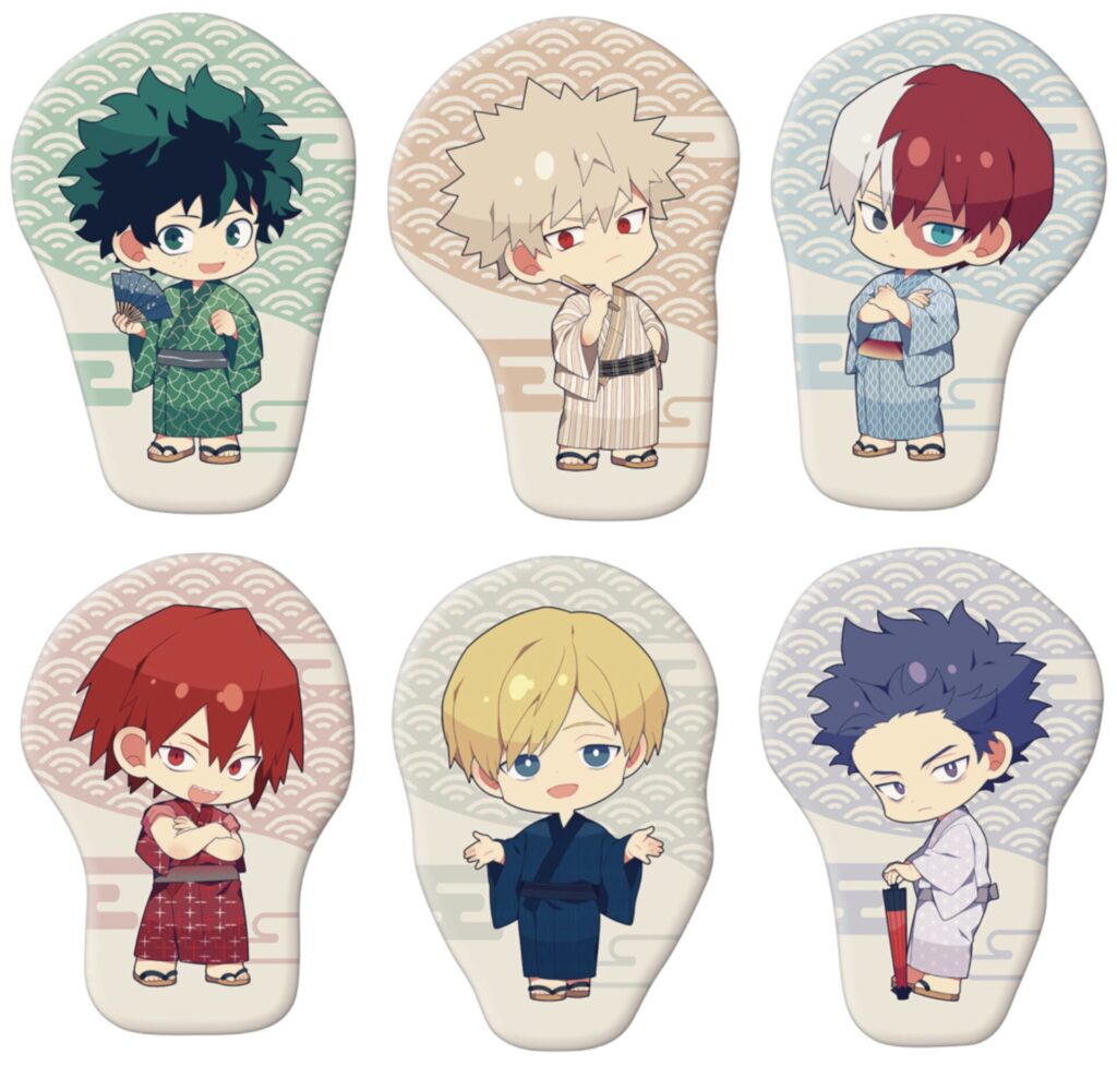 ヒロアカ 浮世絵 浴衣 缶バッジ 爆豪勝己 ヒロアカ 浮世絵 浴衣 缶