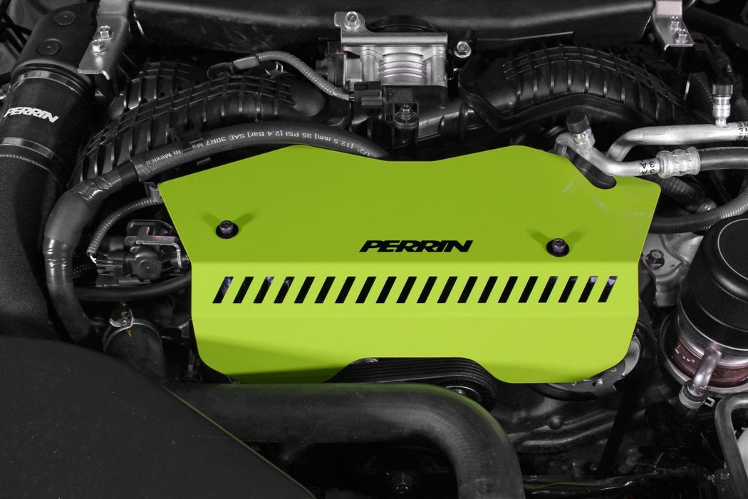 Perrin Pulley Cover Neon Yellow for 2022-2025 WRX - Subimods