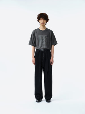 2TUCK WIDE DENIM PANTS -ENTASIS Mk-Ⅱ-【WASH BLACK】 – SUBLATIONS