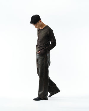 MILITARY THERMAL HENRYNECK SHIRT .14【FADE BROWN】 – SUBLATIONS