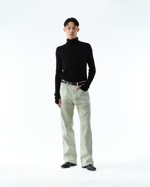 TURTLENECK RIB KNIT【BLACK】 – SUBLATIONS