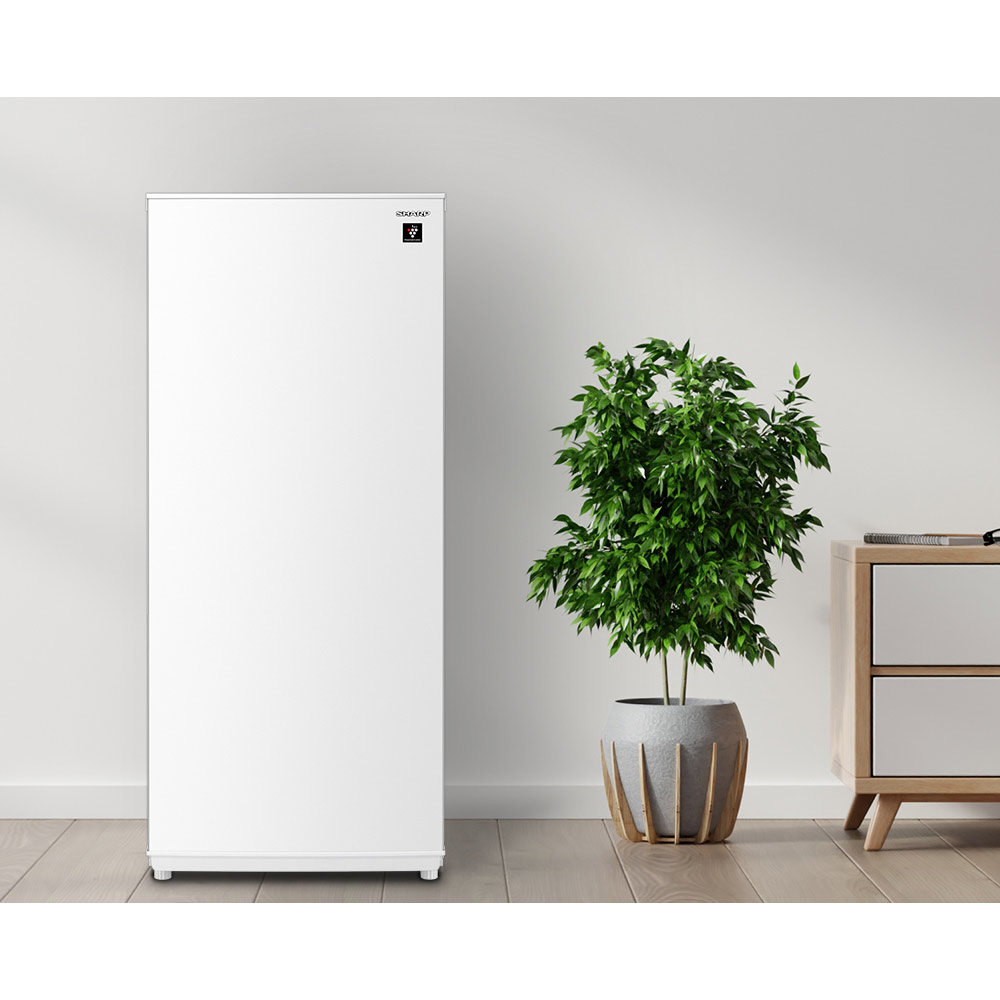 SHARP SHARP 1ドア 冷凍庫 126L スノーホワイト FJ-HF13H-W (両開き