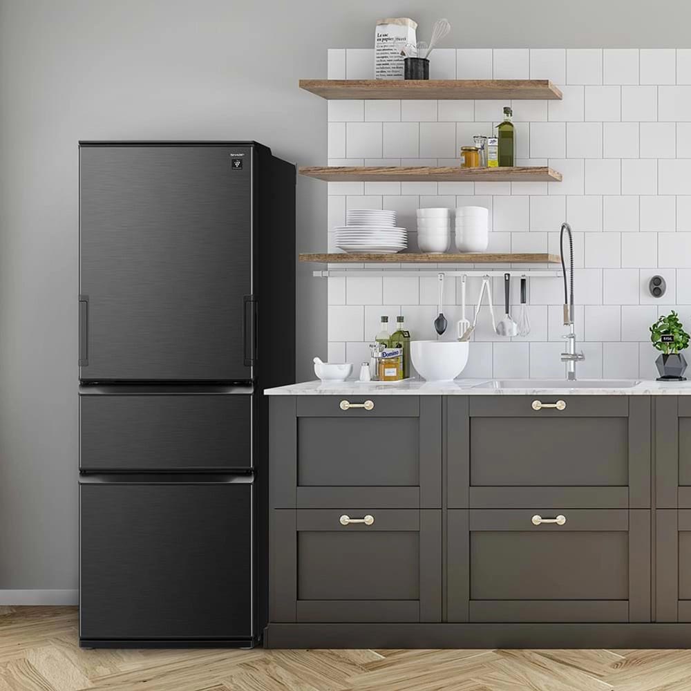 SHARP SHARP 3ドア冷蔵庫 374L どっちもドア SJ-PW37P (両開き