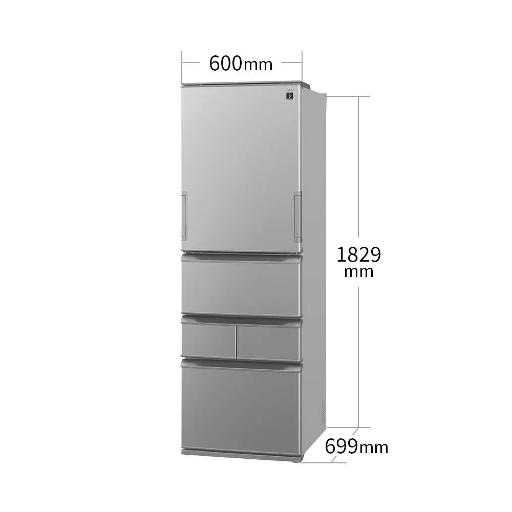 SHARP SHARP 5ドア冷蔵庫 455L どっちもドア SJ-XW46P (両開き