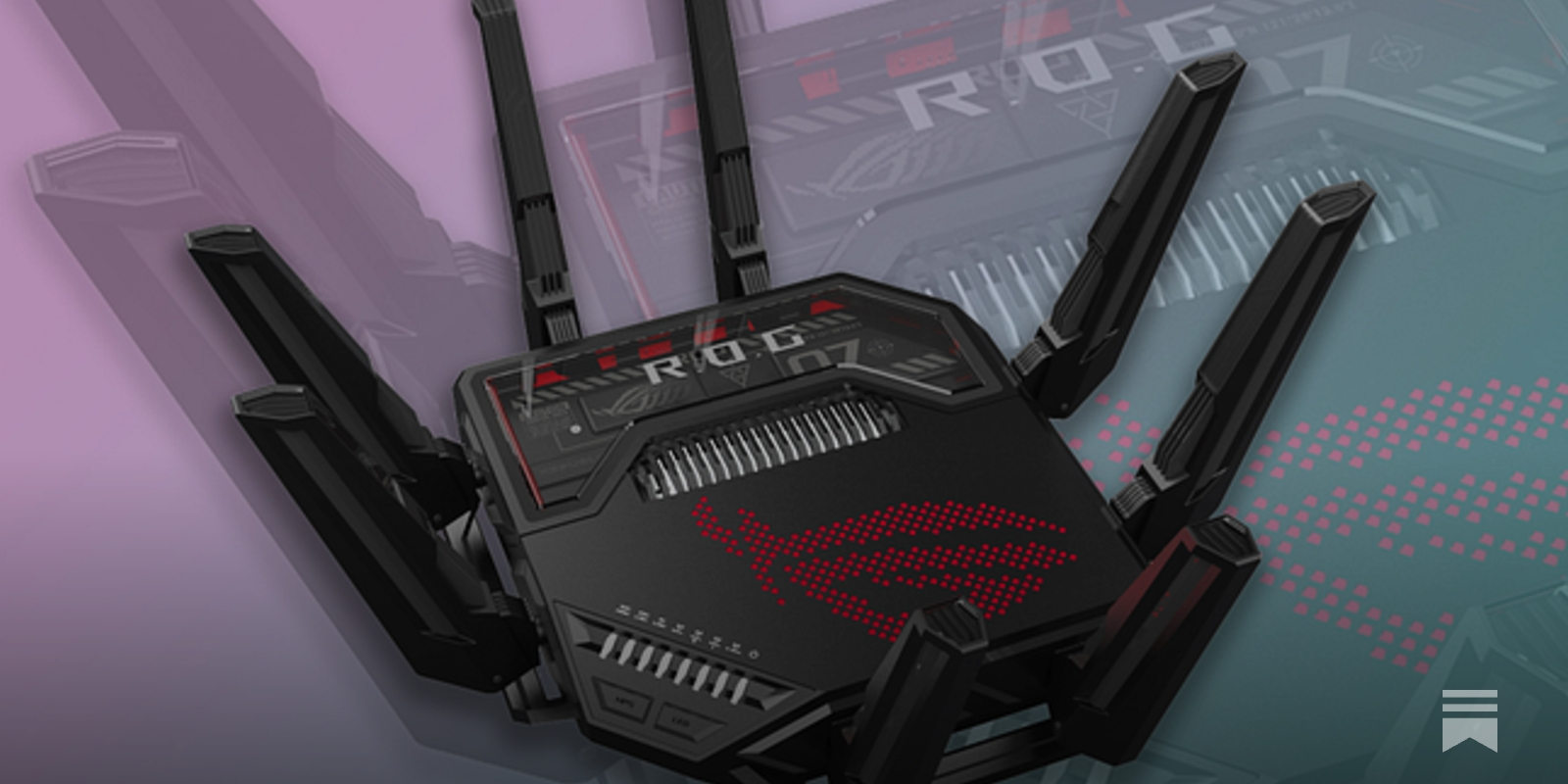 The WiFi 7 Asus ROG Rapture GT-BE98 is a retro cool router at CES 2023