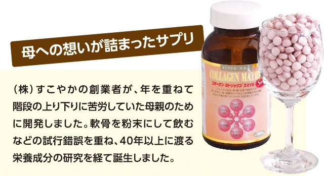 コラーゲンマトリックス®・スマイル – 株式会社すこやか