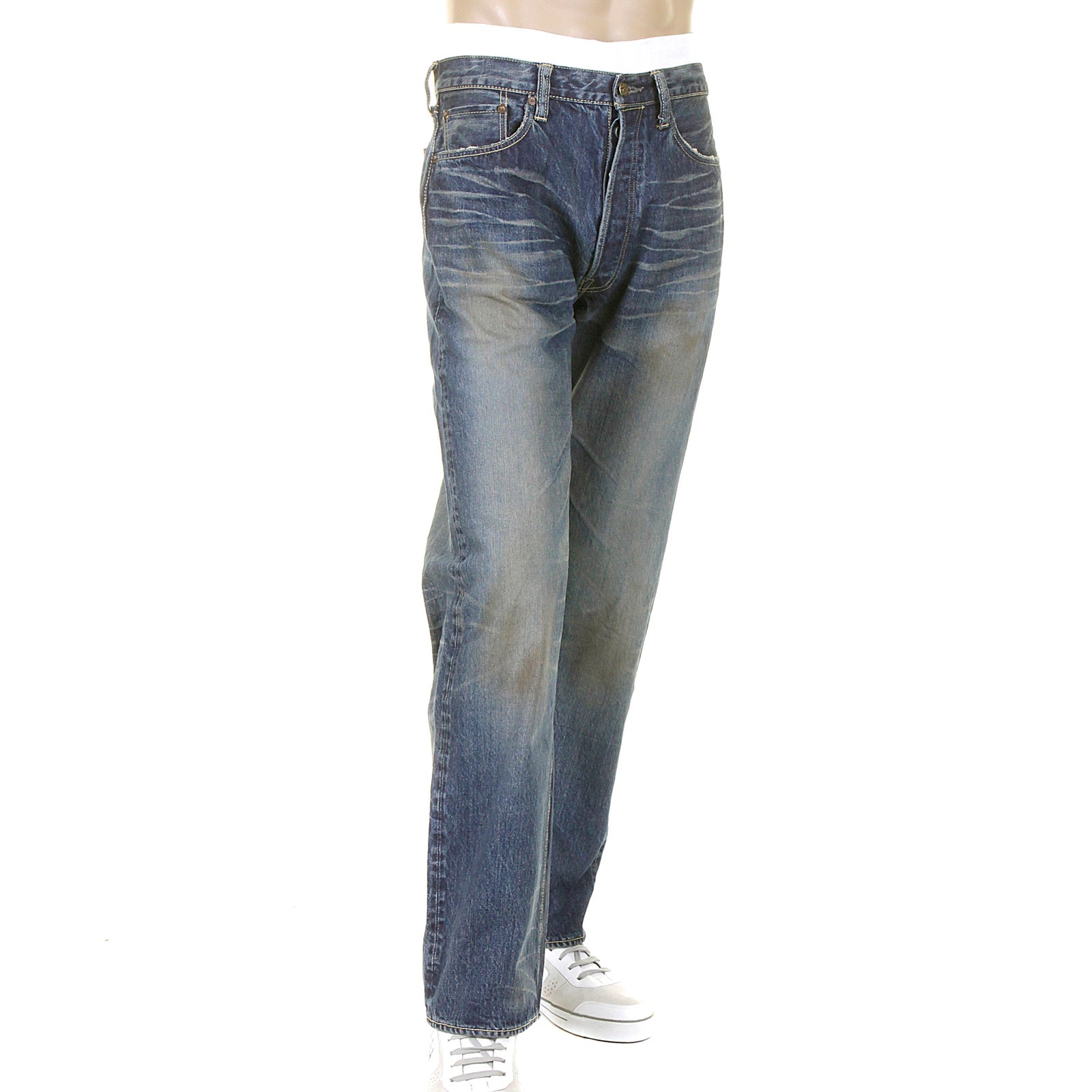 Union Star Hard Wash SC40065H Light Blue Selvedge Denim Jeans