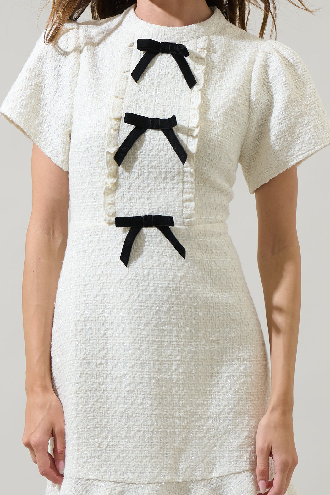 Jerriel Bow Jess Mock Neck Mini Dress – Sugarlips