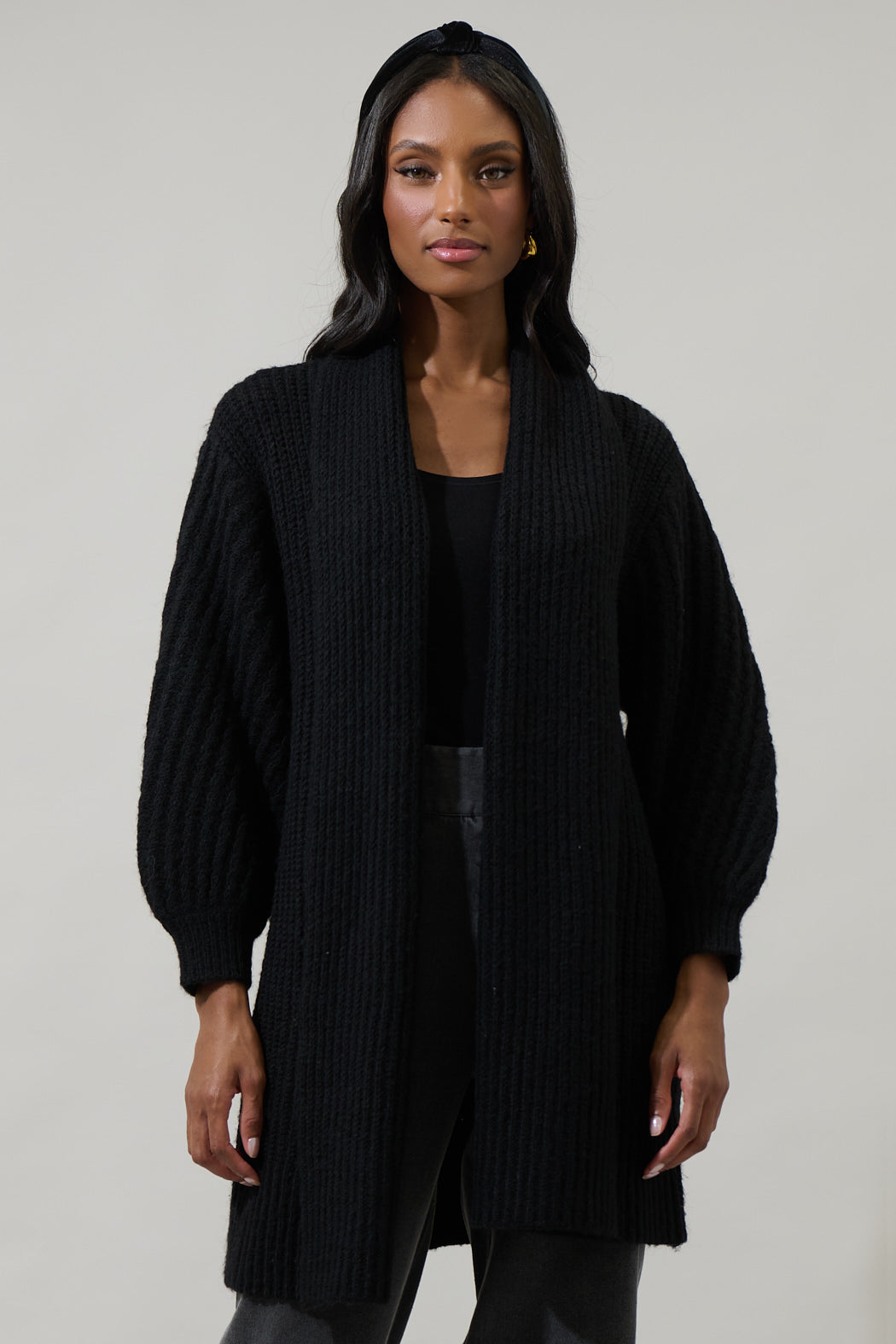 Haeli Oversized Open Front Cardigan – Sugarlips