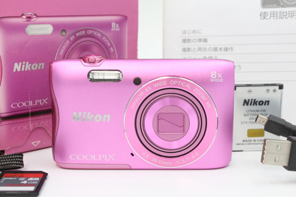 美品】NIKON ニコン デジタルカメラ COOLPIX S3700 ピンク 光学8倍