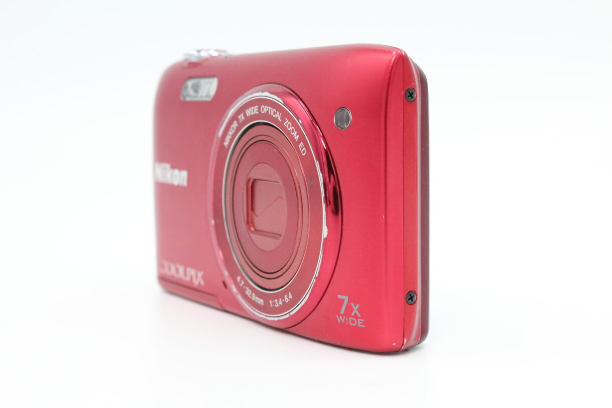 並品】NIKON ニコン COOLPIX S3400 RED ニコン クールピクス レッド