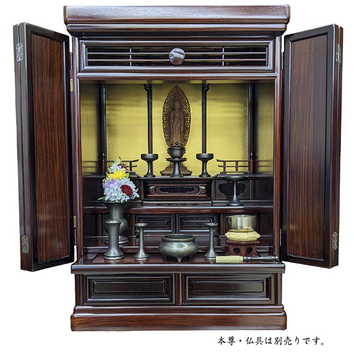 東京仏壇 支輪型上置23号 伝統工芸品 本紫檀 No052101 – 東京上野