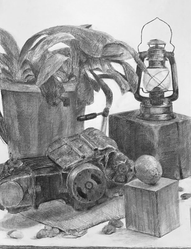 基礎科 全コース共通モチーフ静物デッサン＿優秀作品紹介！ | すいどー