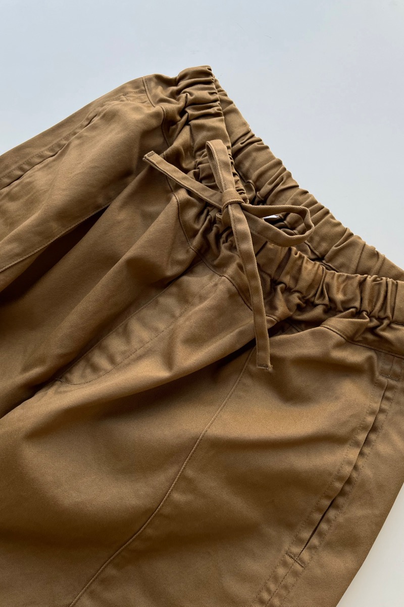 homspun 高密度ウェポンひも付き ワイドパンツ - SUSCON + RUSTIC