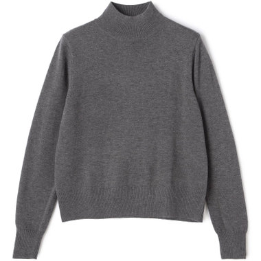 SL】【秋冬】ハイネック ニットセーター/グレー（1634038-25_S