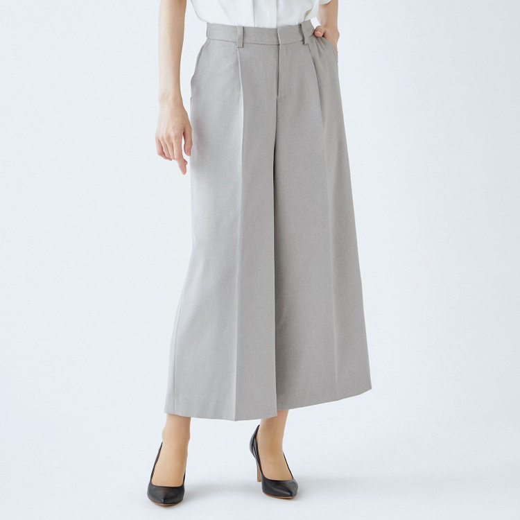 SL】【年間】ガウチョパンツ/グレー/ウォッシャブル（723106SS-PGR2_S