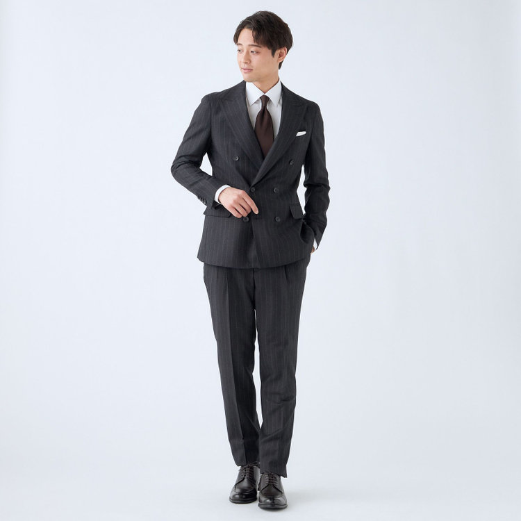 発送在庫あり】【CLASSICO TAPERED】【秋冬】6釦2掛けダブルスーツ 2