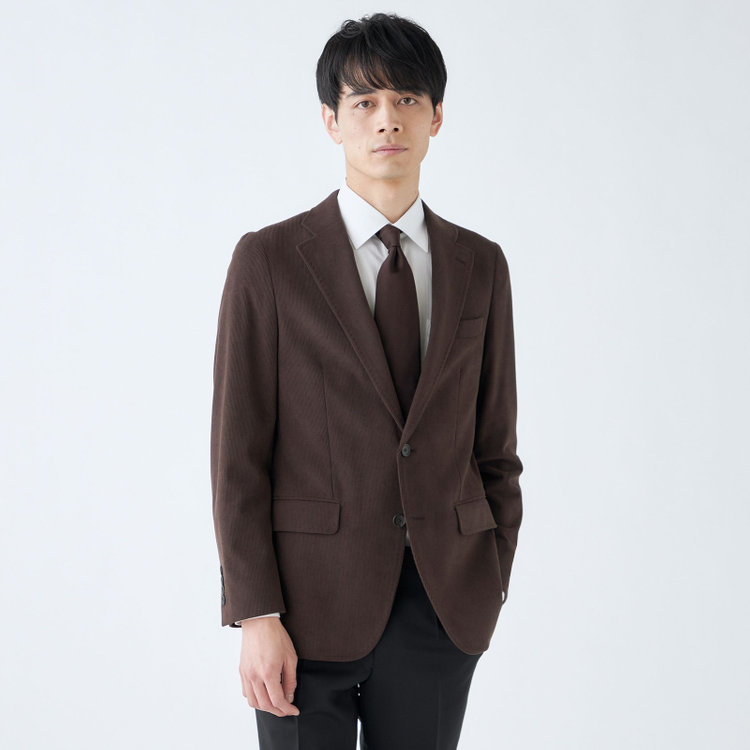 CLASSICO TAPERED】【秋冬】2釦ジャケット/ブラウン×コーデュロイ/4S