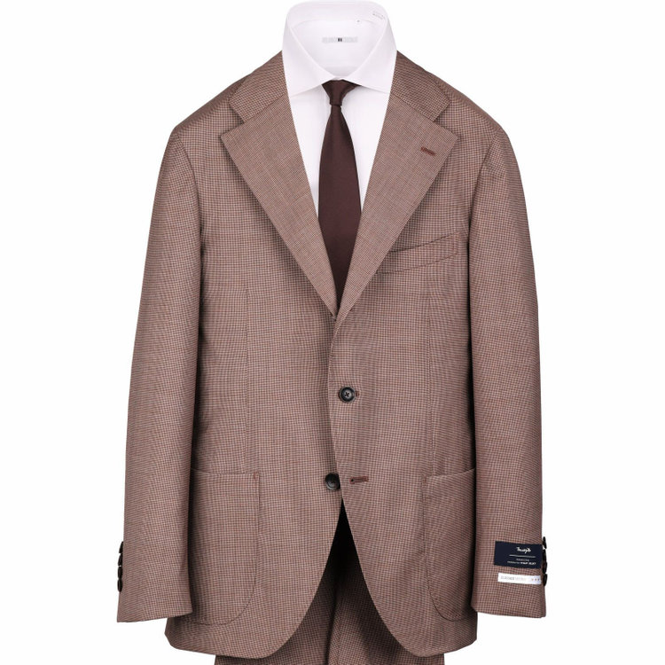 CLASSICO TAPERED】【春夏】3釦段返りシングルスーツ 2タック/サンド