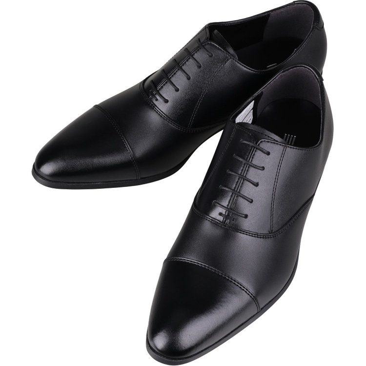 SL】ストレートチップ ドレスシューズ/ブラック/本革 (LWG)/セメント