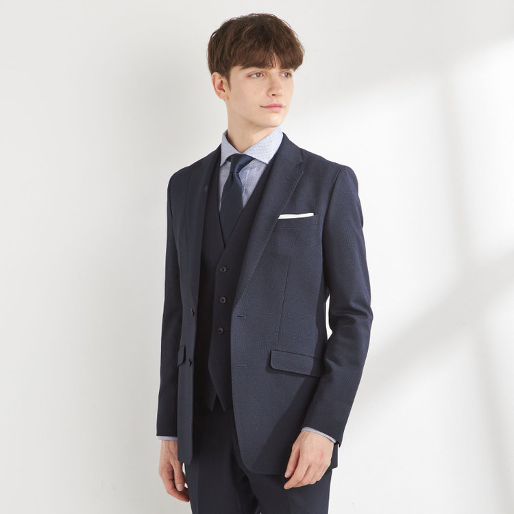 CLASSICO TAPERED】【秋冬】2釦シングルスーツ 1タック/ダークグレー