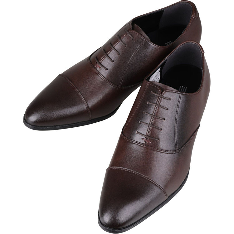 SL】ストレートチップ ドレスシューズ/ブラウン/本革 (LWG)/セメント