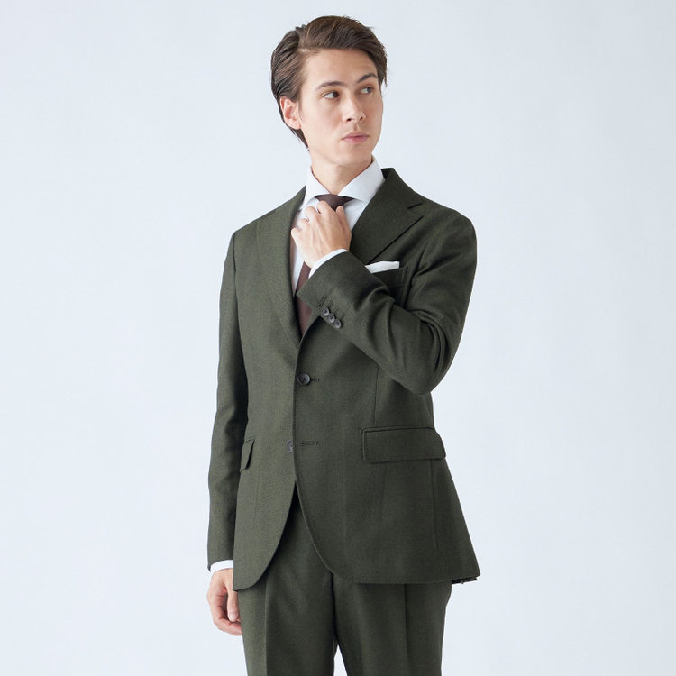 発送在庫あり】【CLASSICO TAPERED】【秋冬】3釦段返りシングルスーツ