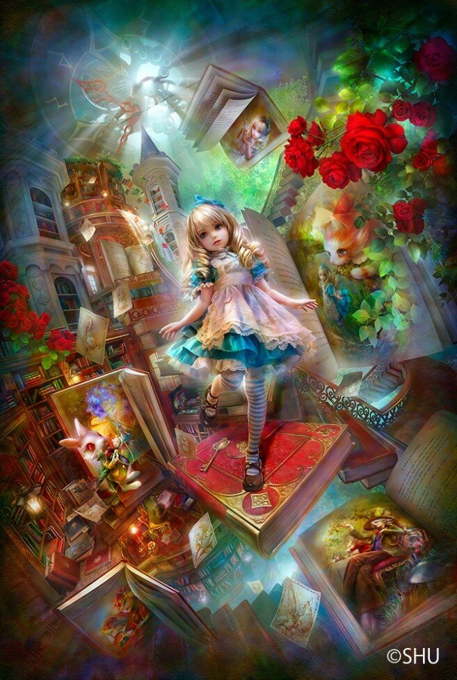 不思議の国のアリスシリーズ 新作発表展』デジタルアート作家SHUの個展